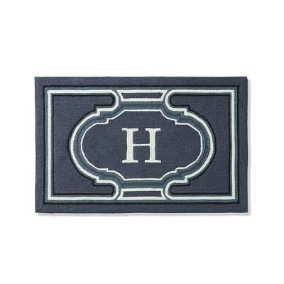 Bowery Monogram Door Mat - N - Frontgate