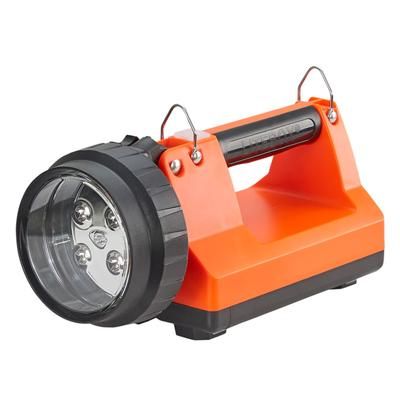 Streamlight E-Flood LiteBox Rechargeable Lantern Standard System 1500 Lumen 120V AC/12V DC with Shoulder Strap & Mounting Rack Orange 45801