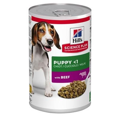 12x370g Beef Puppy Hill's Science Plan Wet Dog Food