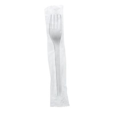 Vegware VW-FK6.5W 6 1/2" Disposable Fork - PLA, White, Case of 1000