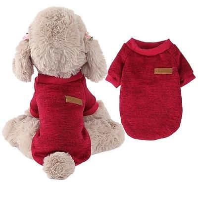 cappotto per cani, vestiti per cani da compagnia maglieria maglioni per cani morbido ispessimento caldo camicia per cani da cucciolo maglioni invernali per cuccioli di cane per cani