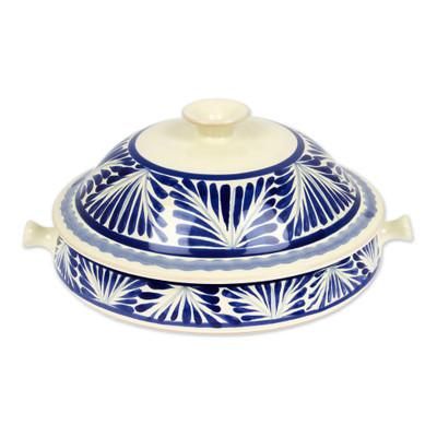 Taste of Mexico,'Traditional 7.75 Inch Majolica Salsa Bowl from Mexico'