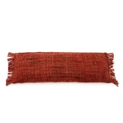 Cuscino di cotone rosso 35x100