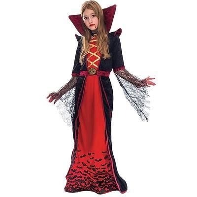 Notte di Valpurga Costume Cosplay Costume da festa Mascherata Strega Vampiro Costumi a tema film / TV Abiti Cosplay Bambini Ragazze Mascherata Feste Halloween Performance Costumi di Halloween facili