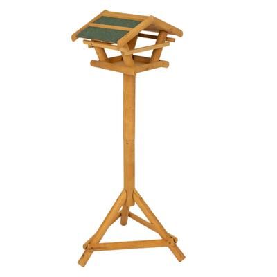 Mangiatoia per uccelli TIAKI con supporto - L 38 x P 28 x H 100 cm