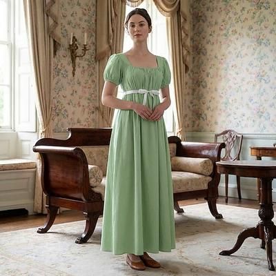 Retrò Vintage Vittoriano Medievale Vestito Abito da Ballo Abito ispirato alla Reggenza Principessa Costume Per donna Reale Mascherata Abbigliamento Quotidiano Adulti Vestito