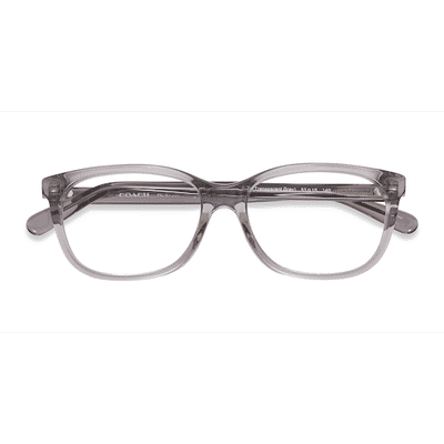 Unisex s horn Transparent Gray Acetate Prescription eyeglasses - Eyebuydirect s Coach HC6139U