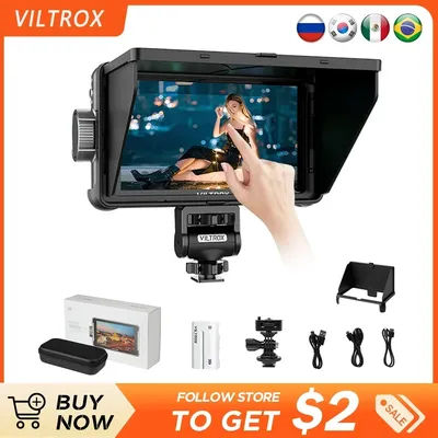 New VILTROX DC-550 Pro Portable Monitor 5.5" 1920x1080 4K Profissional Monitors HDMI Touch Screen