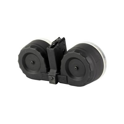 KCI USA AR-15 Drum Rifle Magazine 5.56x45mm NATO 100 Round Black 1 Pack Polymer KCIMZ001-100RD