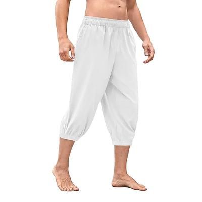 Retrò Vintage Medievale Rinascimento Pantaloni da pirata Cavaliere Celtico Ranger Tinta unica Costume Per uomo Costumi da pirata Fantasia Halloween Carnevale Mascherata Performance LARP Fiera