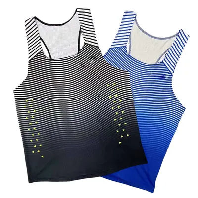 Men Running Marathon Singlets Sleeveless Gym Clothing Men Sleeveless Tank Top Vest for Men Running Vest Customization