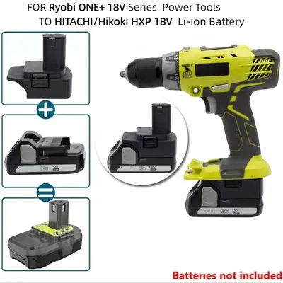 Battery Converter Adapter for HITACHI/Hikoki HXP 18V Battery TO for Ryobi ONE+ 18V Battery Cordless Drill Tool (Only Adapter)