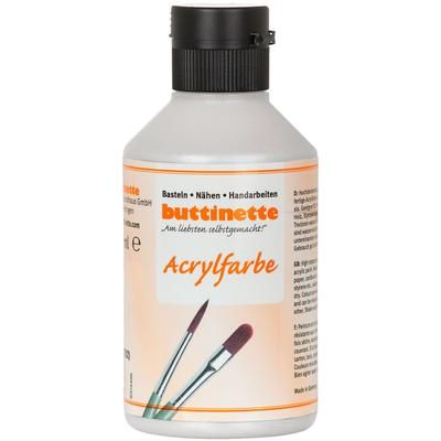 buttinette Peintures acryliques, différentes couleurs, 250 ml