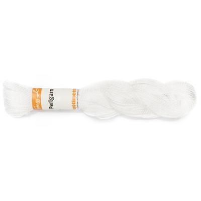 buttinette Fil à broder perlé, blanc, 25 g