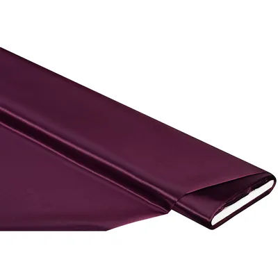 Tissu satin uni "Gala", cassis