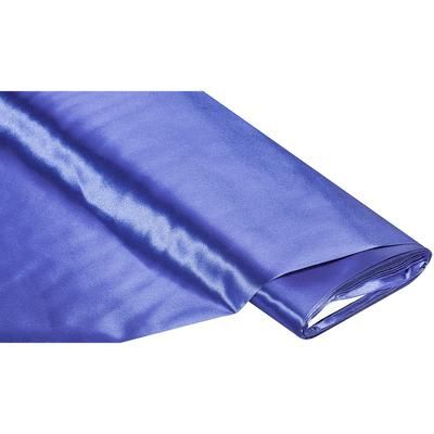 Tissu satin uni "Gala", bleu azur