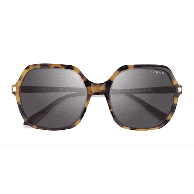 Female s square Yellow Tortoise Acetate Prescription sunglasses - Eyebuydirect s Vogue Eyewear VO5561S