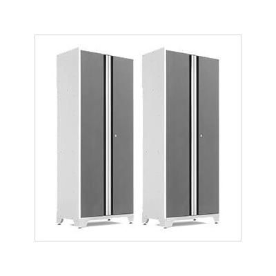 NewAge Garage Cabinets 2 x BOLD Series Platinum Lockers
