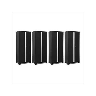 NewAge Garage Cabinets 4 x BOLD Series Black Lockers