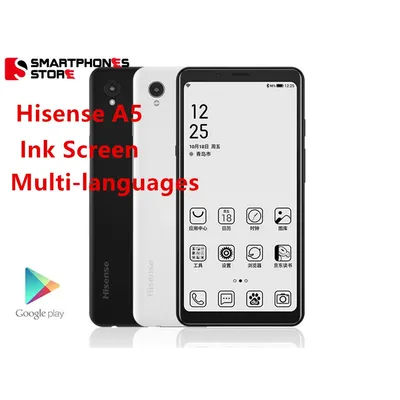 Hisense A5 google play multi languages ink Screen Phone Snapdragon 439 Android 9.0 5.84" 1440x720 4GB 64GB 4000mAh Read Phone