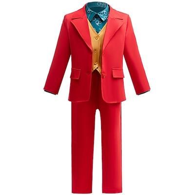 Settimana del libro 2026 Carnevale 2026 Cappotto Pantaloni Abiti Jolly Clown Joker: Folie à Deux Cosplay Adulti Per uomo Mascherata Festa / Sera Costumi di Halloween facili Vestirsi