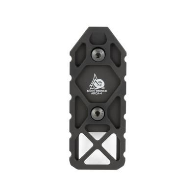 Odin Works M-LOK to Arca Conversion Gun Rail 4in Matte Finish Black ACC-ML-ARCA-RAIL-4