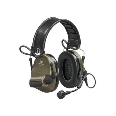 3M/Peltor ComTac VI Defender Electronic Earmuff Matte Finish Olive Drab Green NIB Natural Interaction Behavior Wireless Technology Includes Boom