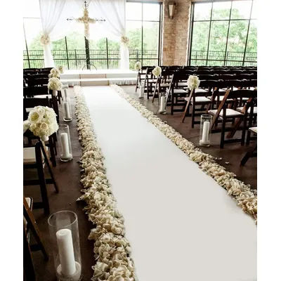 Tapis de mariage blanc et rouge, tapis de piste d'hôtel, tapis de piste, tapis de décoration pour la fête de la Leon, tapis de proposition