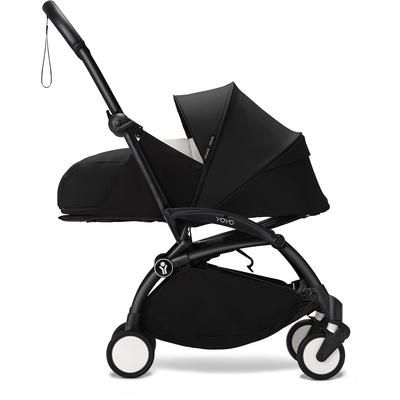 Stokke YOYO3 Ultra Compact Complete 0+/6+ Stroller + Car Seat Adapter (One Box) - Black / Black
