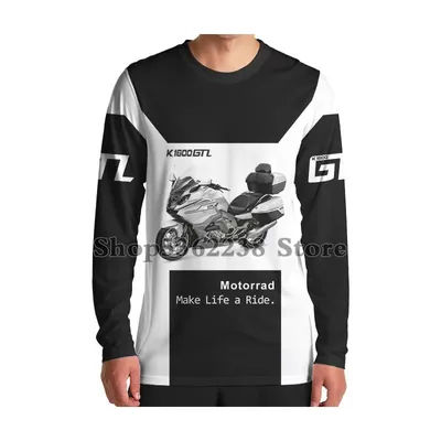 For BMW Motorrad K1600 GTL t-shirt lunga Sport Racing moto viaggi equitazione estate maglie anti-uv