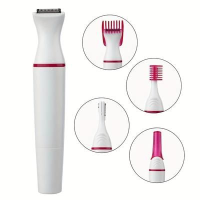 TEMU Electric Epilator Women Hair Removal Bikini Trimmer Eyebrow Hair Trimmer Shaver Hair Shaving Machine, Without Battery