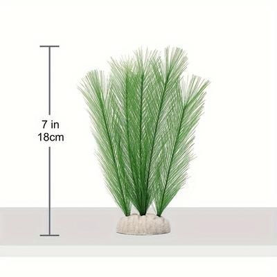 TEMU 1pc Realistic Artificial Water Grass For Aquariums - Seaweed Decoration, Fish Landscape Decor, Climbing Plant, Natural-looking Aquatic Enhancer, Aquarium Accessories