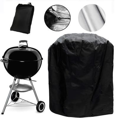 TEMU 1pc Grill Cover, Bbq Gas Grill Cover For Outdoor Grill, Anti-uv, Fade Resistant Material, Barbecue Cover