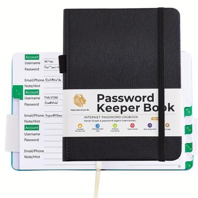 TEMU A-z Alphabet Tabs Password Organizer - Compact A6 Journal For Internet , Office & Home Use By Wen Chuang Journal