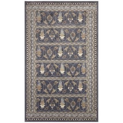 Ariana Sarai Indoor Area Rug Bronze by Brylane Home in Navy (Size 7'10"X9'10")