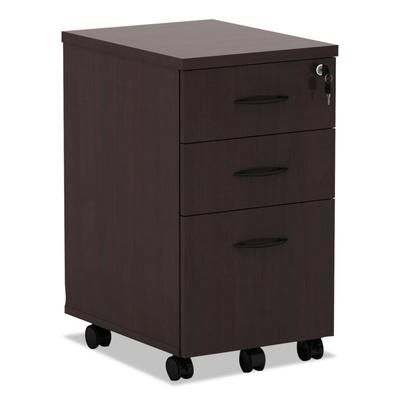 Alera VA572816MY Valencia Mobile Box/Box/File Pedestal File, 15.88w x 20.5d x 28.38h Mahogany ALEVA572816MY