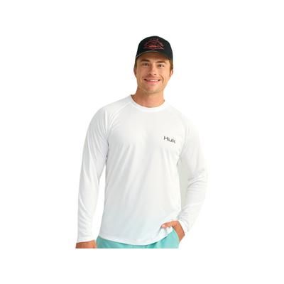 HUK Performance Fishing KC Pursuit Graphic Crew - Men's White3 2XL H1200631-109-XXL