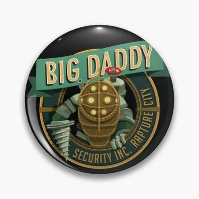 Bioshock "Big Daddy" Securiti Inc. Rapture City *TOP QUALITY* Pin Buttons Brooches Jewelry Accessory Customize Brooch Fashio