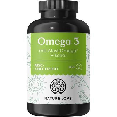 NATURE LOVE® Omega 3 AlaskOmega® 365 255 g Capsule