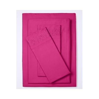 Amelia Sheet Set by BrylaneHome in Berry (Size FULL)