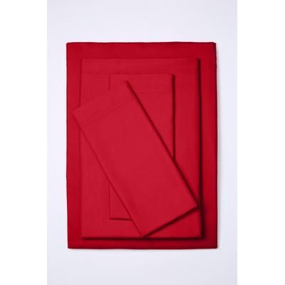 BH Studio Solid Microfiber Sheet Set by BH Studio in Christmas Red (Size TWINXL)