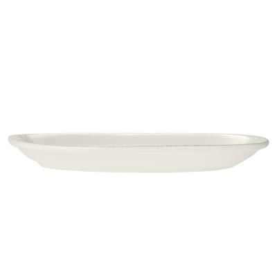 Libbey 113152 11 3/4" x 8" Oval Farmhouse Platter - Porcelain, Cream White, Case of 12