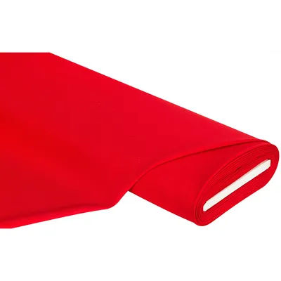Tissu gabardine en polyester, rouge