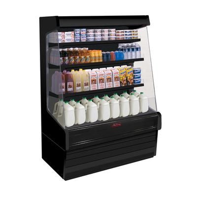 Howard-McCray SC-OD30E-6-SL-B 75" Vertical Open Air Cooler w/ 4 Levels, 115/208-230v, Black