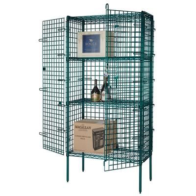 Focus FSEC246063GN 60" Stationary Security Cage, 24"D, Green