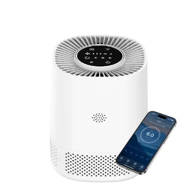 Air Quality Monitor Indoor Purifier Removal of Harmful Gases Formaldehyde Odors, Efficiency Filter 360° Air Circulation System