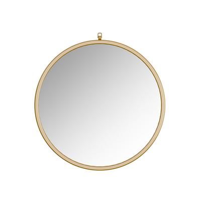 Haylo Gold 32 Framed Round mirror with hook - A&E Bath and Shower MF-R-32-G-2