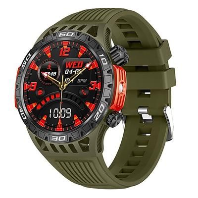 ht22 smart watch schermo da 1,46 pollici chiamata bluetooth ip68 impermeabile torcia led batteria grande 100 sport gps fitness track smart watch