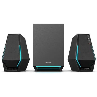 Computer Speakers System, 60W Hecate Gaming Speakers with Subwoofer Line Out, RGB Light, Bluetooth