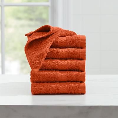 BH Studio 6-PC Wash Cloth Set by BH Studio in Cayenne